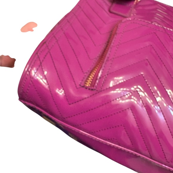 Ted baker purple patent leather chevron quilted tote bag - Picture 6 of 12